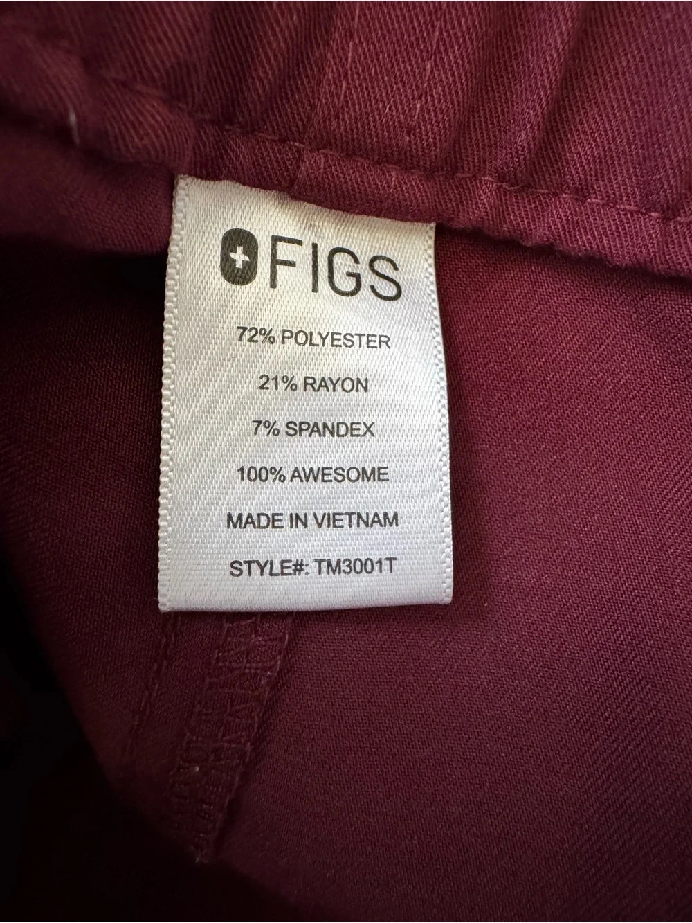 Lot Of 2- FIGS Cairo Straight-Leg Scrub Pants Men’s XL TALL Burgundy & Blue Gray